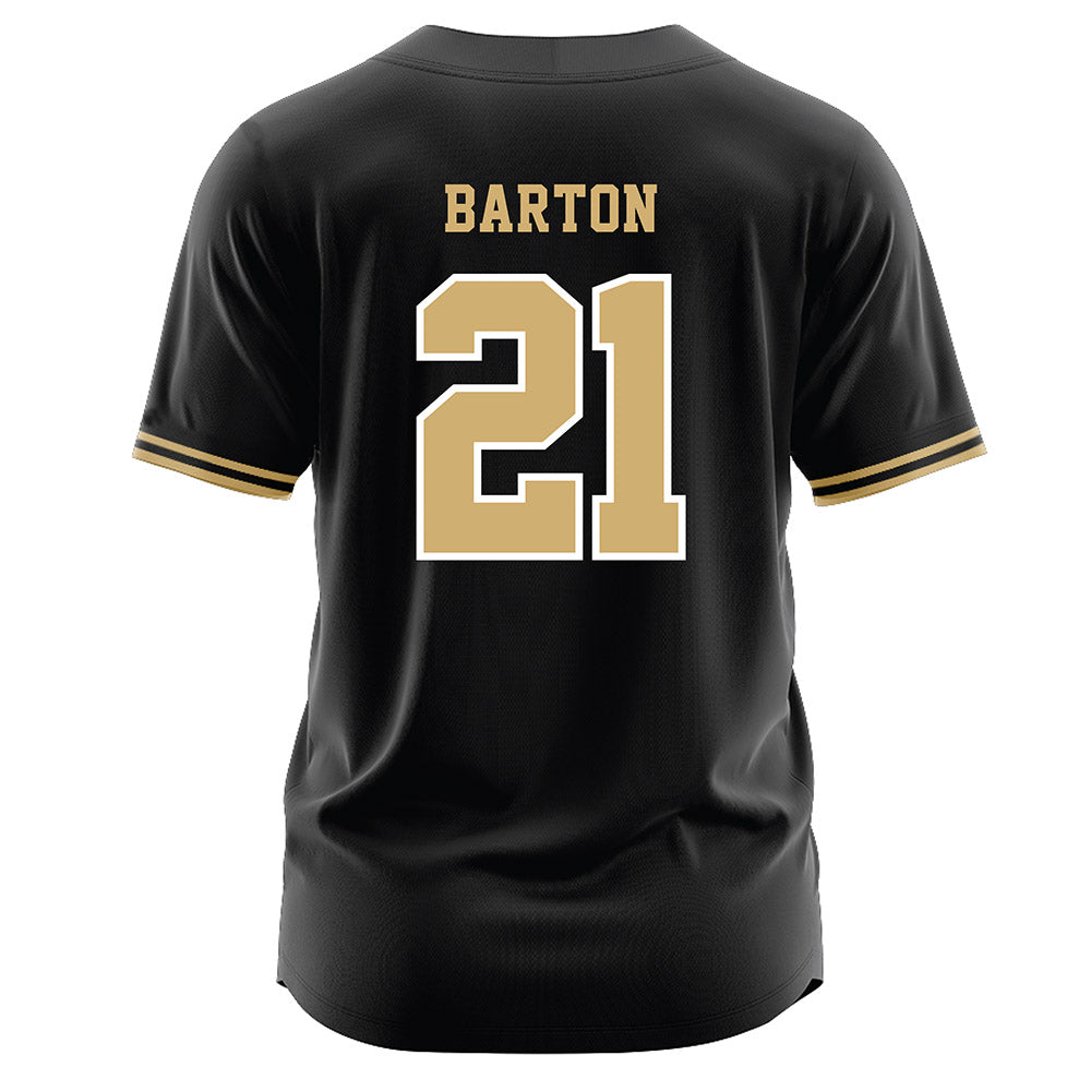 Vanderbilt - NCAA Baseball : Hudson Barton - Black Jersey-1