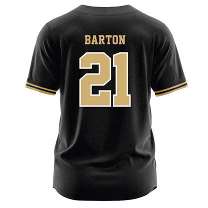 Vanderbilt - NCAA Baseball : Hudson Barton - Black Jersey-1