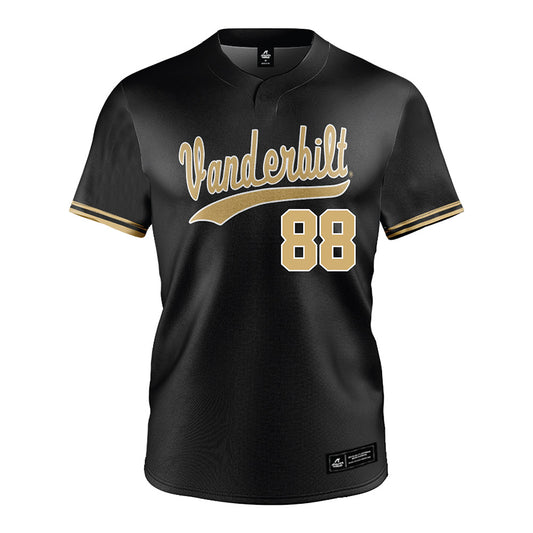 Vanderbilt - NCAA Baseball : Wyatt Nadeau - Black Jersey-0