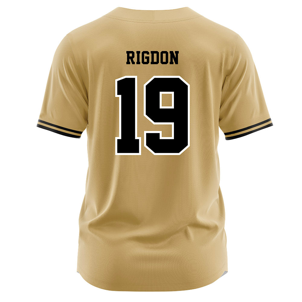 Vanderbilt - NCAA Baseball : Rustan Rigdon - Gold Jersey-1