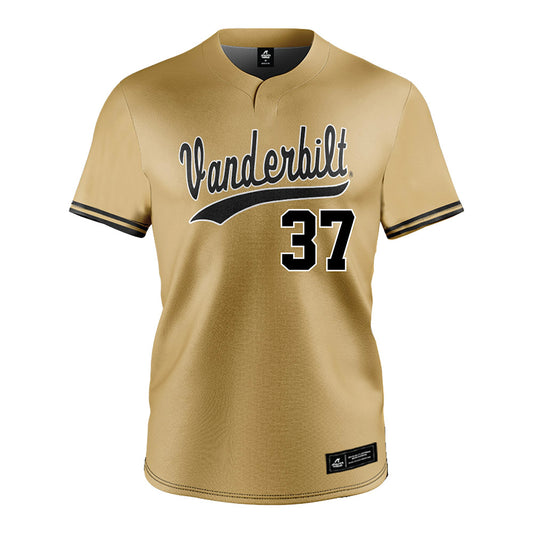 Vanderbilt - NCAA Baseball : Jakob Schulz - Gold Jersey-0