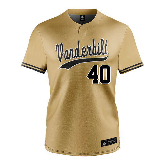 Vanderbilt - NCAA Baseball : Austin Nye - Gold Jersey