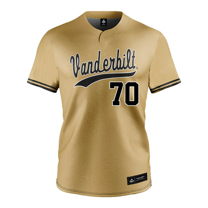Vanderbilt - NCAA Baseball : Tristan Bristow - Gold Jersey-0