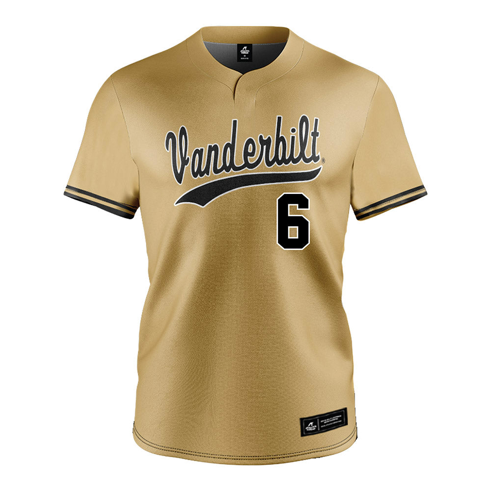 Vanderbilt - NCAA Baseball : Bud Coombs - Gold Jersey-0