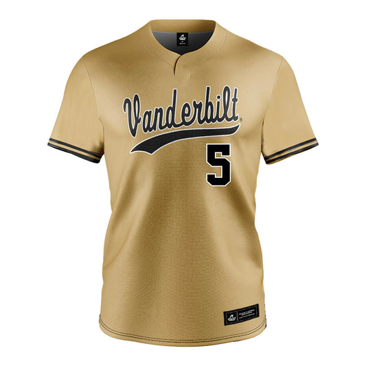 Vanderbilt - NCAA Baseball : Mike Mancini - Gold Jersey-0