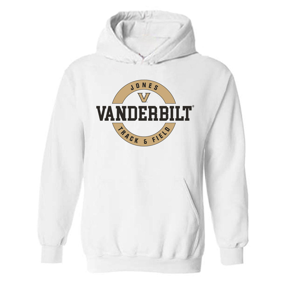 Vanderbilt - NCAA Women's Track & Field : Vanessa Jones - Classic Fashion Shersey Hooded Sweatshirt-0