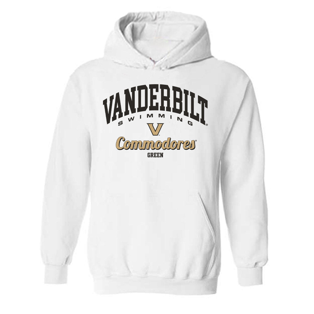 Vanderbilt - NCAA Women's Swimming & Diving : Sydney Green - Classic Fashion Shersey Hooded Sweatshirt-0