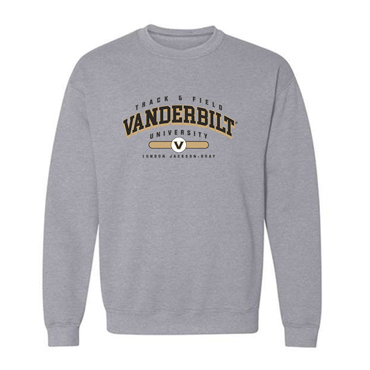 Vanderbilt - NCAA Women's Track & Field : London Jackson-Bray - Classic Fashion Shersey Crewneck Sweatshirt-0