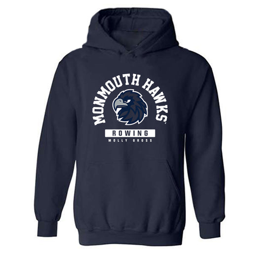Monmouth - NCAA Women's Rowing : Molly Gross - Classic Fashion Shersey Hooded Sweatshirt-0