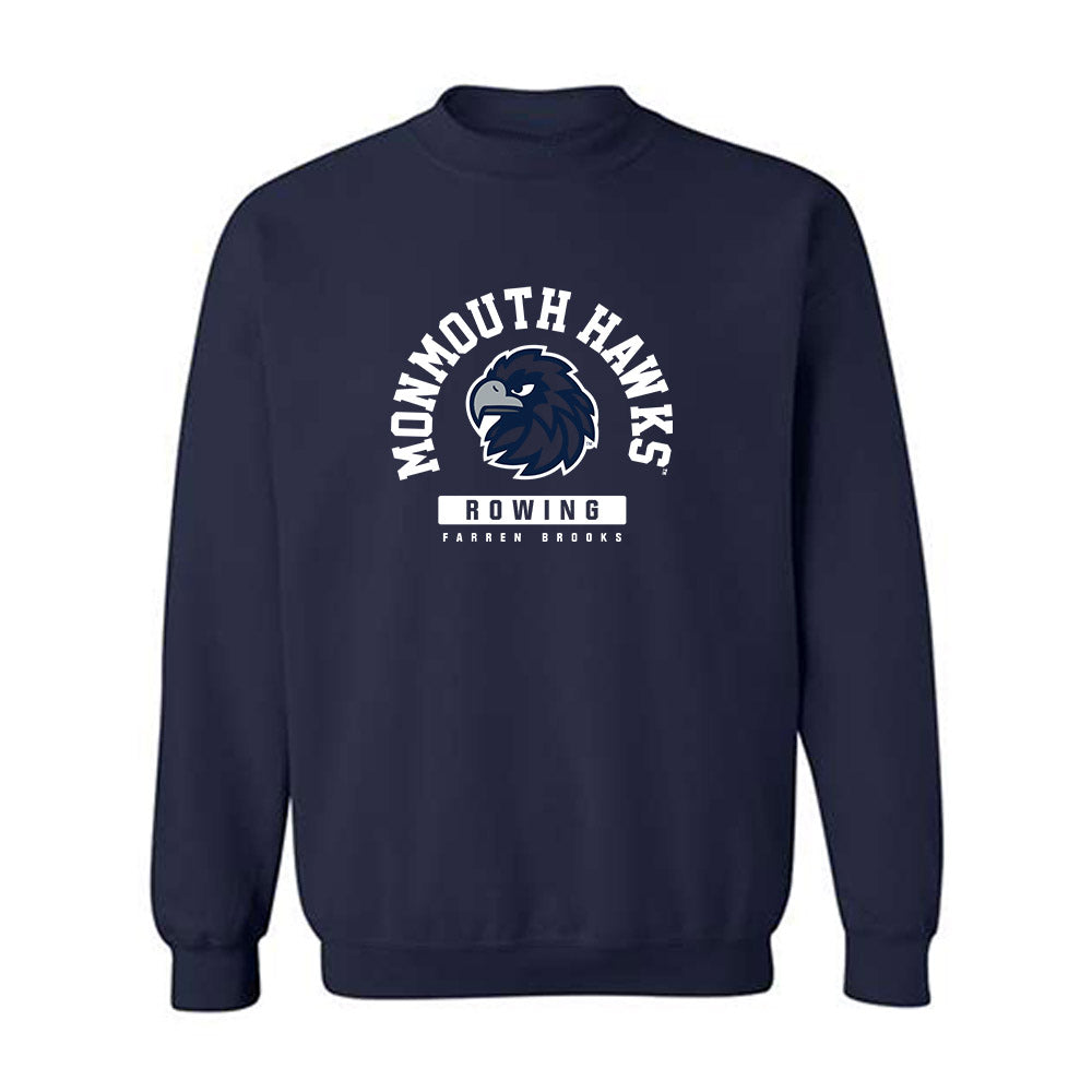 Monmouth - NCAA Women's Rowing : Farren Brooks - Classic Fashion Shersey Crewneck Sweatshirt-0
