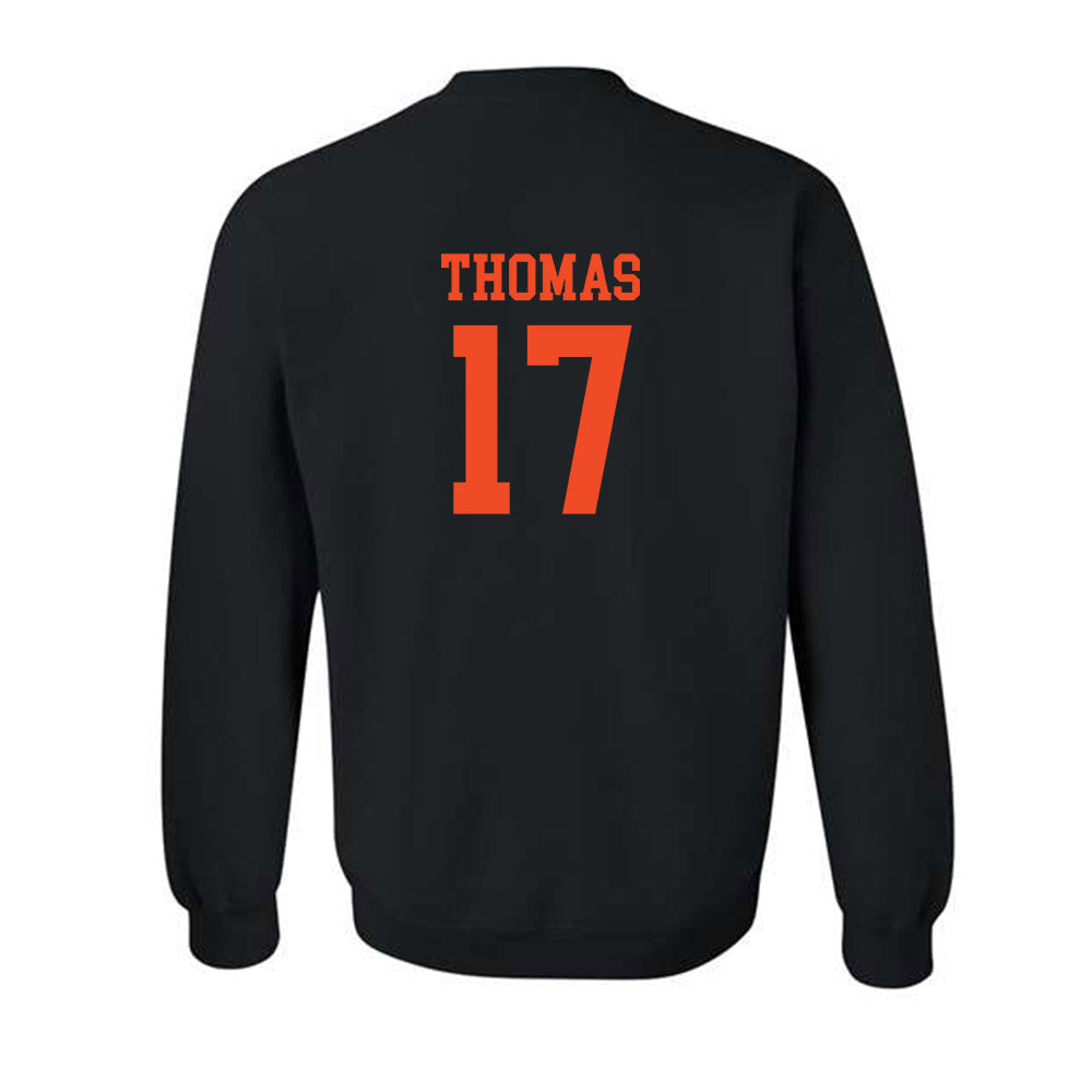 Campbell - NCAA Football : Malachi Thomas - Classic Shersey Crewneck Sweatshirt-1
