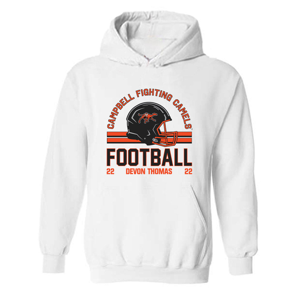 Campbell - NCAA Football : Devon Thomas - Classic Fashion Shersey Hooded Sweatshirt-0