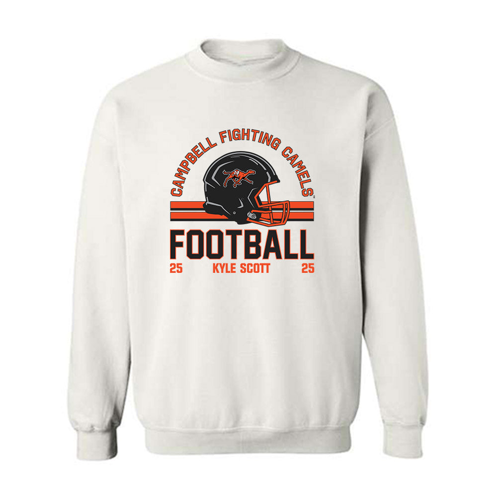 Campbell - NCAA Football : Kyle Scott - Classic Fashion Shersey Crewneck Sweatshirt-0