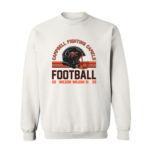 Campbell - NCAA Football : Wilson Wilson III - Classic Fashion Shersey Crewneck Sweatshirt-0