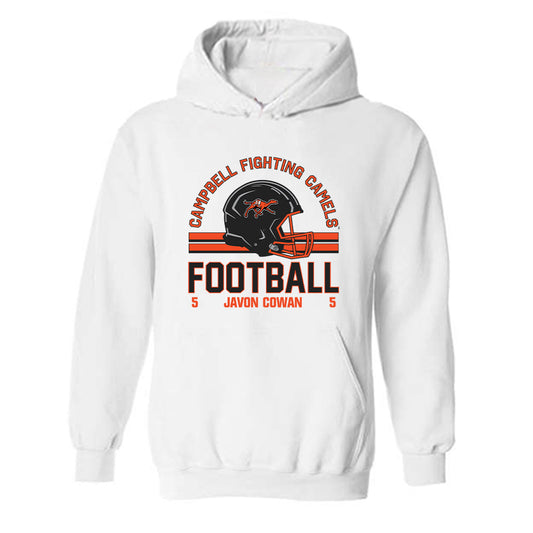 Campbell - NCAA Football : Javon Cowan - Classic Fashion Shersey Hooded Sweatshirt-0