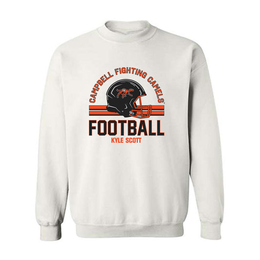Campbell - NCAA Football : Kyle Scott - Classic Fashion Shersey Crewneck Sweatshirt-0