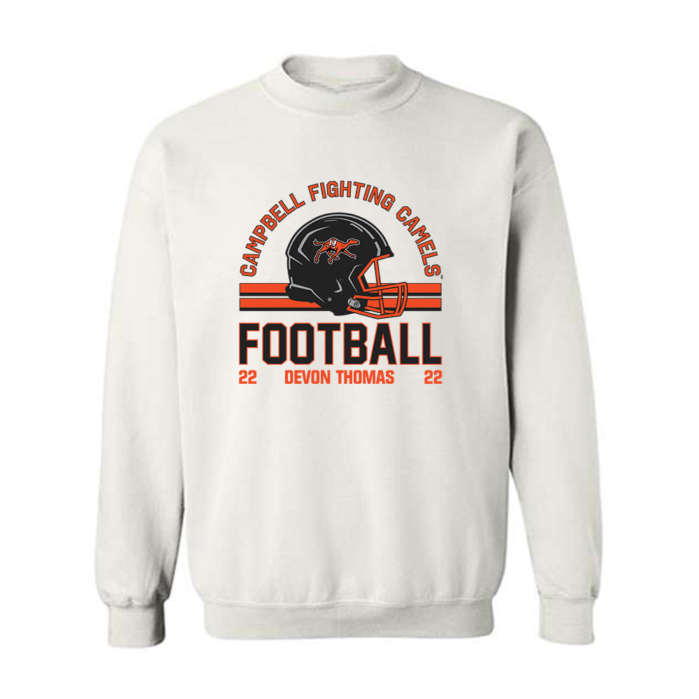 Campbell - NCAA Football : Devon Thomas - Classic Fashion Shersey Crewneck Sweatshirt-0