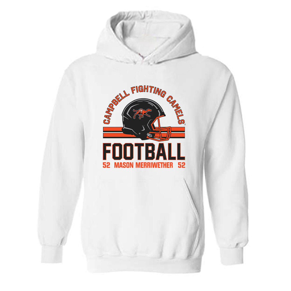 Campbell - NCAA Football : Mason Merriwether - Classic Fashion Shersey Hooded Sweatshirt-0