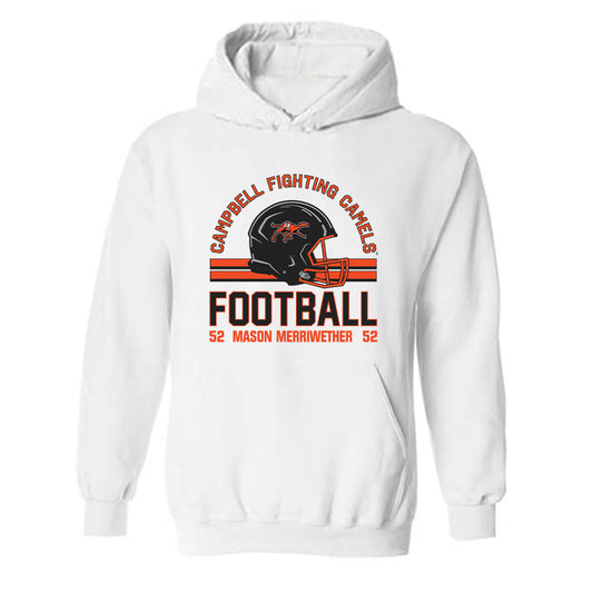 Campbell - NCAA Football : Mason Merriwether - Classic Fashion Shersey Hooded Sweatshirt-0