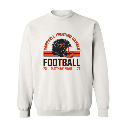 Campbell - NCAA Football : Matthew Reyes - Classic Fashion Shersey Crewneck Sweatshirt-0
