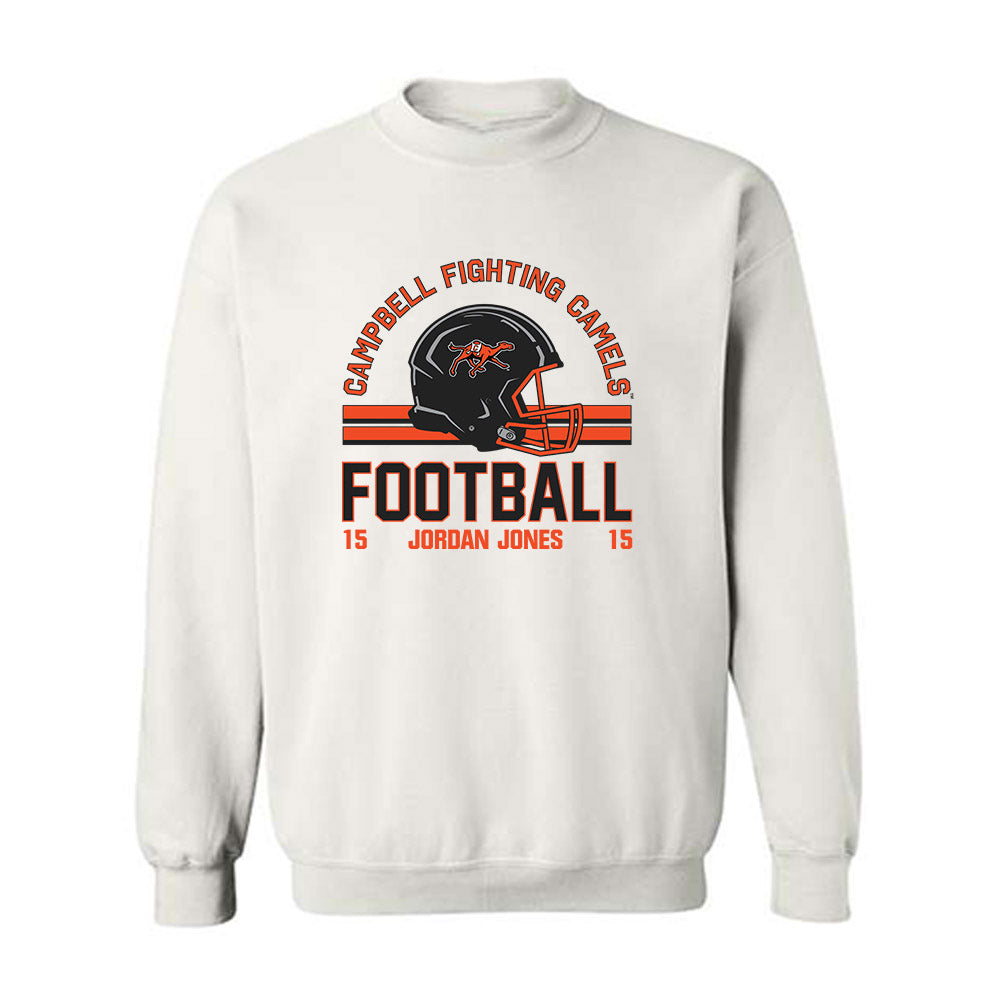 Campbell - NCAA Football : Jordan Jones - Classic Fashion Shersey Crewneck Sweatshirt-0