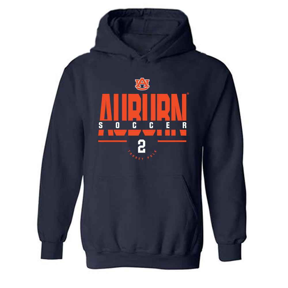 Auburn - NCAA Women's Soccer : Torrey Polk - Classic Fashion Shersey Hooded Sweatshirt-0