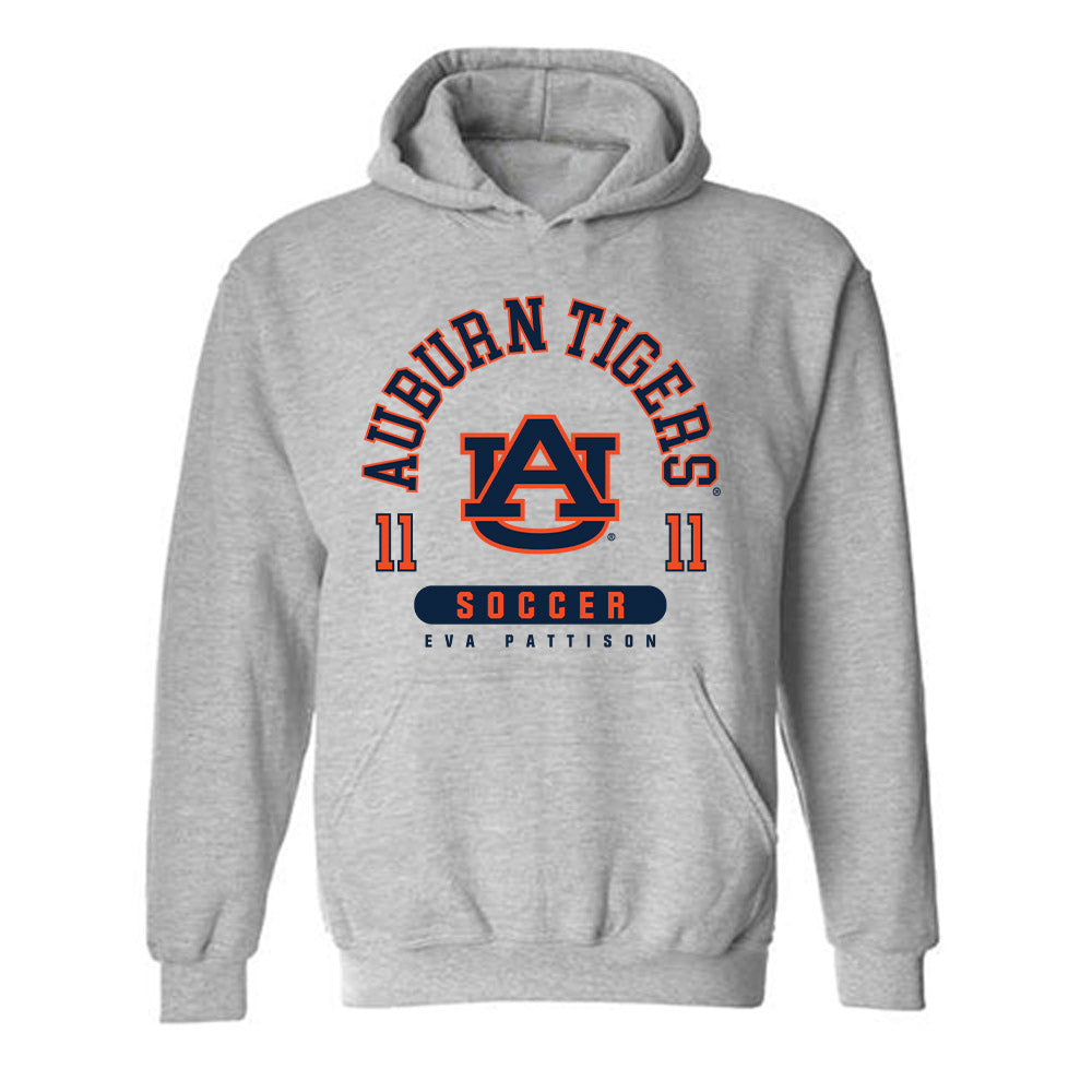 Auburn - NCAA Women's Soccer : Eva Pattison - Classic Fashion Shersey Hooded Sweatshirt-0