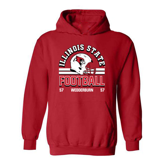 Illinois State - NCAA Football : Jaden Wedderburn - Classic Fashion Shersey Hooded Sweatshirt-0