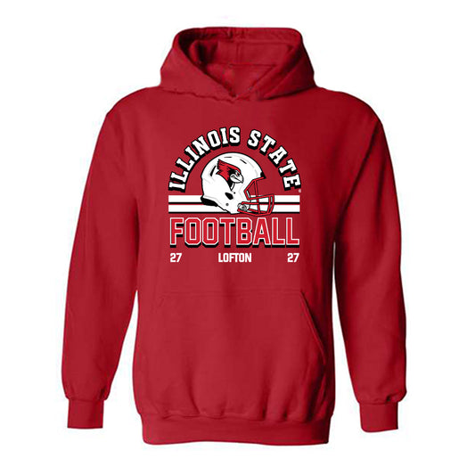 Illinois State - NCAA Football : Tyler Lofton - Classic Fashion Shersey Hooded Sweatshirt-0