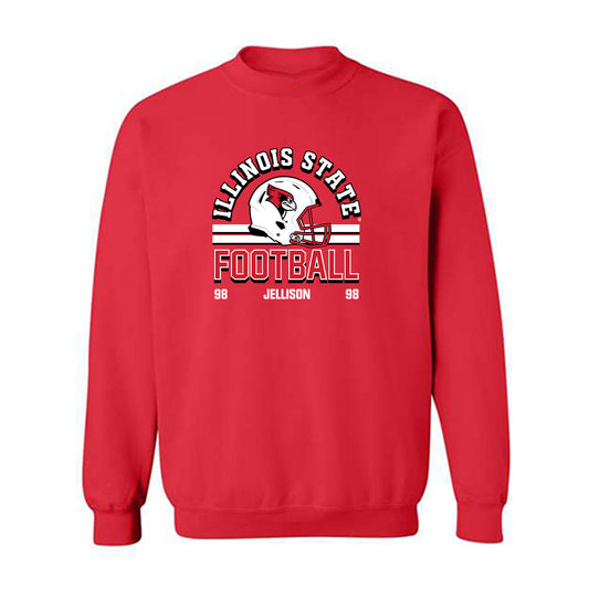 Illinois State - NCAA Football : Logan Jellison - Classic Fashion Shersey Crewneck Sweatshirt-0