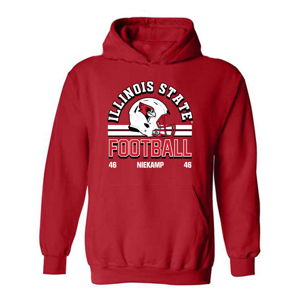 Illinois State - NCAA Football : Tye Niekamp - Classic Fashion Shersey Hooded Sweatshirt-0