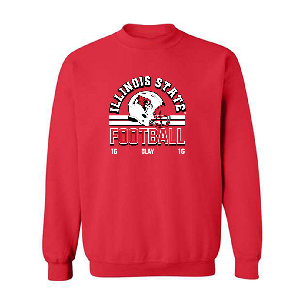 Illinois State - NCAA Football : Rico Clay - Classic Fashion Shersey Crewneck Sweatshirt-0