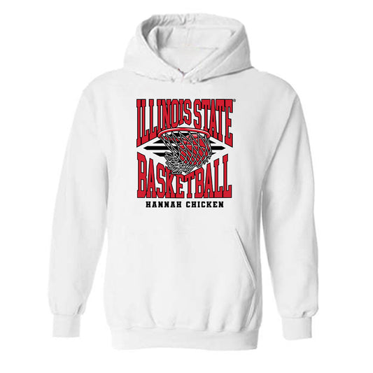 Illinois State - NCAA Women's Basketball : Hannah Chicken - Classic Fashion Shersey Hooded Sweatshirt-0