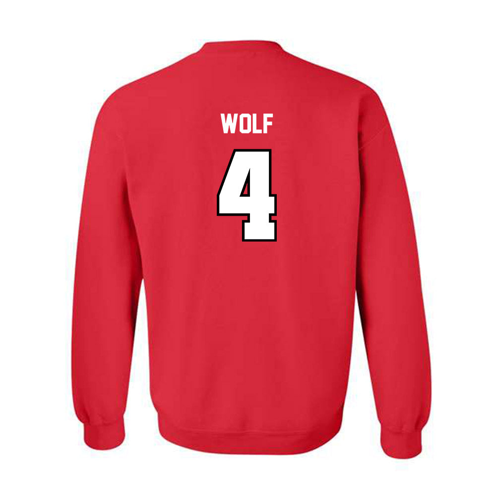 Illinois State - NCAA Men's Basketball : Landon Wolf - Replica Shersey Crewneck Sweatshirt