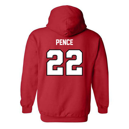 Illinois State - NCAA Men's Basketball : Ty Pence - Replica Shersey Hooded Sweatshirt