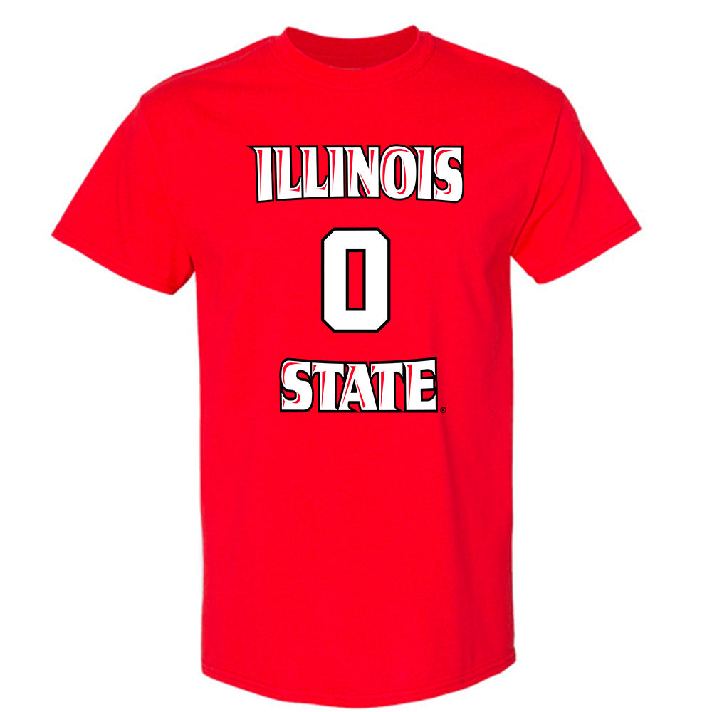Illinois State - NCAA Men's Basketball : Jack Daugherty - Replica Shersey T-Shirt-0