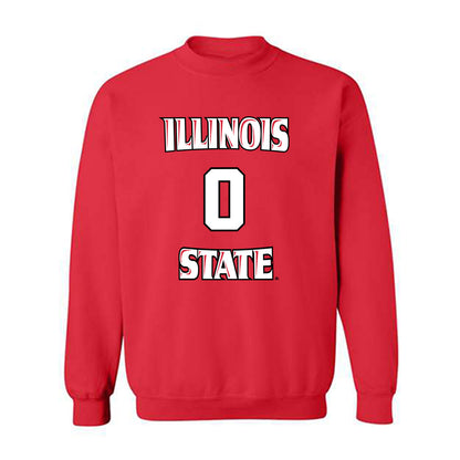 Illinois State - NCAA Men's Basketball : Jack Daugherty - Replica Shersey Crewneck Sweatshirt-0