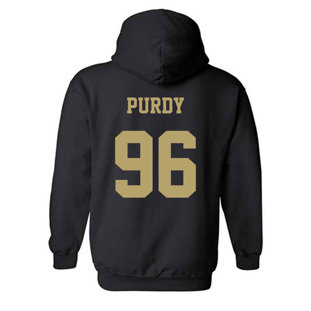 JMU - NCAA Football : Cole Purdy - Fashion Shersey Hooded Sweatshirt-1