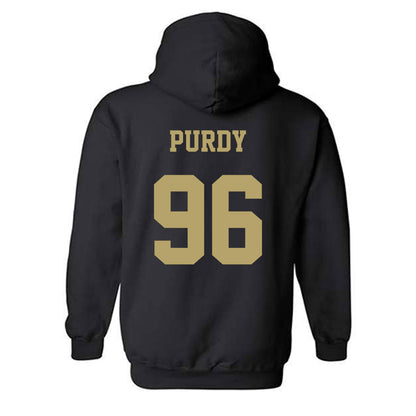 JMU - NCAA Football : Cole Purdy - Fashion Shersey Hooded Sweatshirt-1