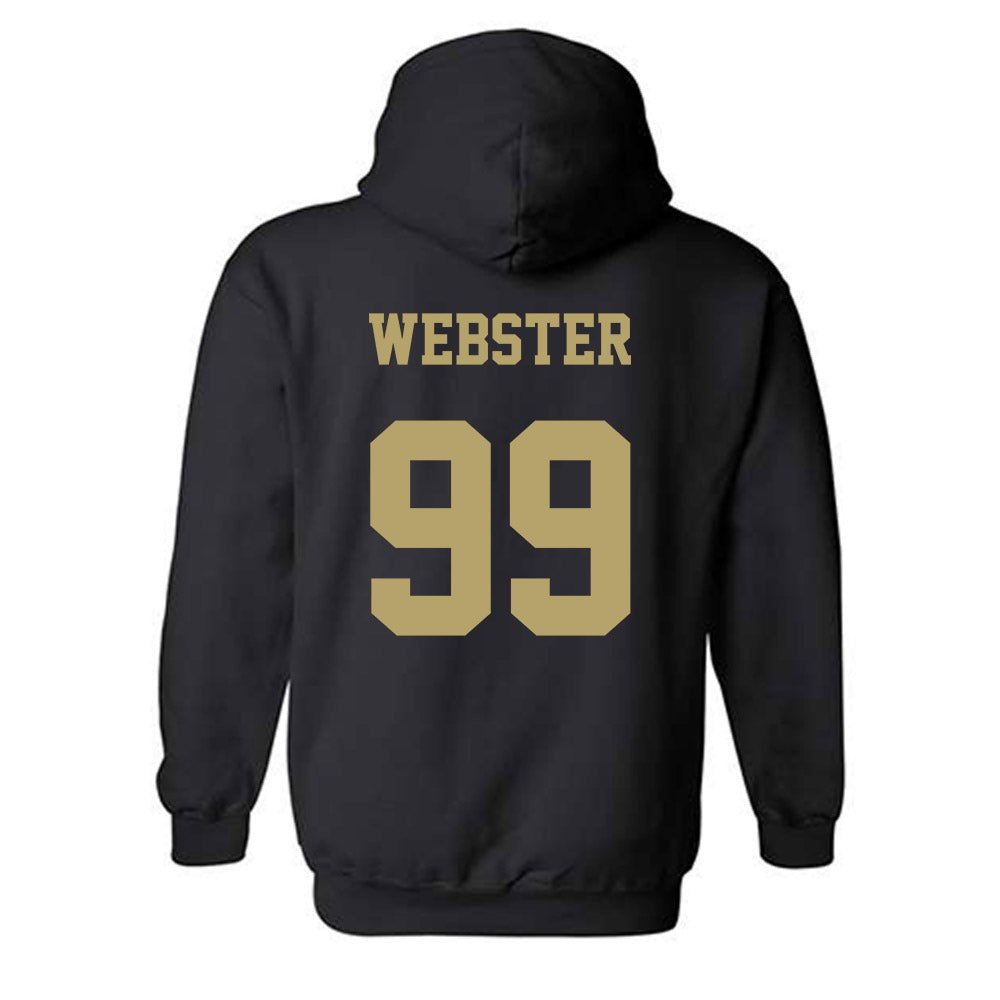 JMU - NCAA Football : Cole Webster - Fashion Shersey Hooded Sweatshirt-1