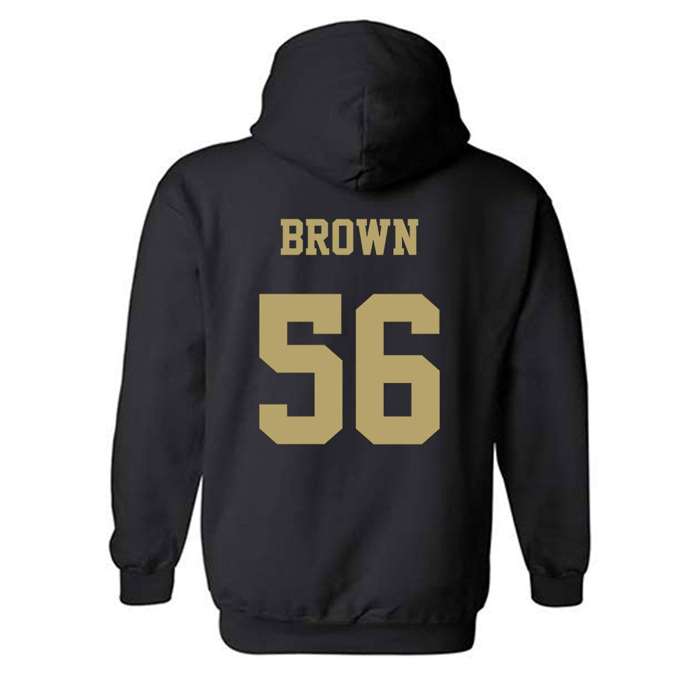 JMU - NCAA Football : Tyler Brown - Fashion Shersey Hooded Sweatshirt-1
