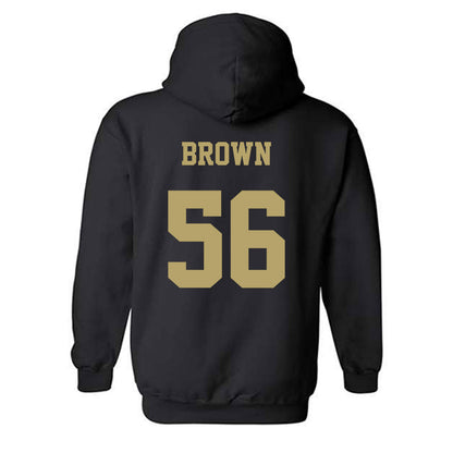 JMU - NCAA Football : Tyler Brown - Fashion Shersey Hooded Sweatshirt-1