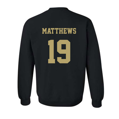 JMU - NCAA Football : Micah Matthews - Fashion Shersey Crewneck Sweatshirt-1