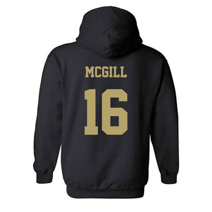 JMU - NCAA Football : TJ McGill - Fashion Shersey Hooded Sweatshirt-1