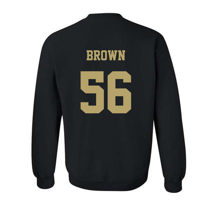 JMU - NCAA Football : Tyler Brown - Fashion Shersey Crewneck Sweatshirt-1