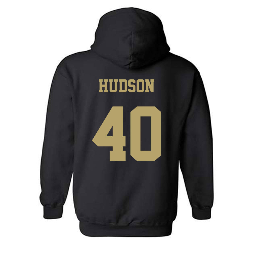 JMU - NCAA Football : Zion Hudson - Fashion Shersey Hooded Sweatshirt-1