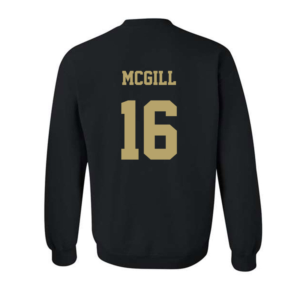 JMU - NCAA Football : TJ McGill - Fashion Shersey Crewneck Sweatshirt-1