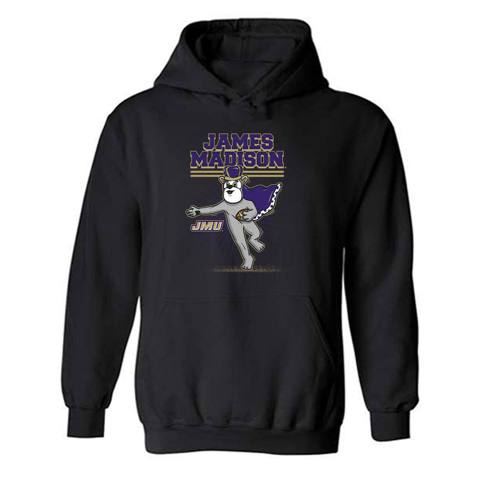 JMU - NCAA Football : Mason Purham - Fashion Shersey Hooded Sweatshirt-0