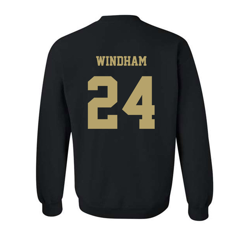 JMU - NCAA Men's Basketball : KJ Windham - Fashion Shersey Crewneck Sweatshirt-1