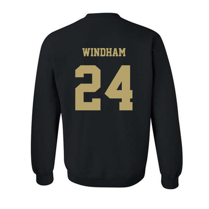 JMU - NCAA Men's Basketball : KJ Windham - Fashion Shersey Crewneck Sweatshirt-1